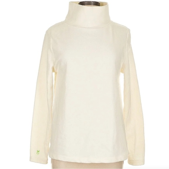 Dudley Stephen’s Mock Neck Top cream size medium - Picture 1 of 3